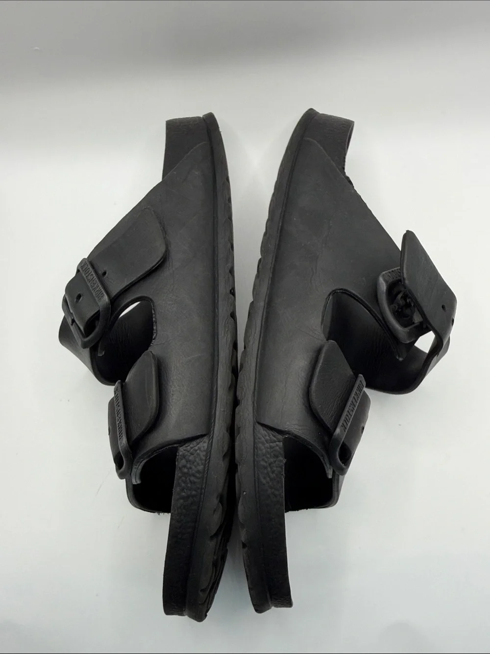 Birkenstock Black EVA Two-Strap Slides